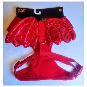 Tails And Noses Halloween Pet Dog Harness Size L Red Devil Design, NWT